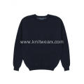 Men's Soft Cotton Pineapple Texture Crewneck Pullover